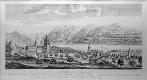 Lausanne gravureRéf:1551-100